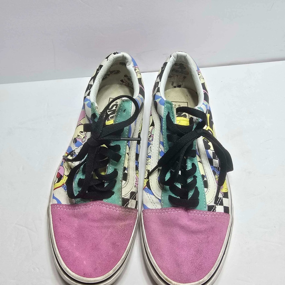 Vans Old Skool Disney 90s Mickey Mouse Multi Color Sneakers Womens 10 Mens 8.5